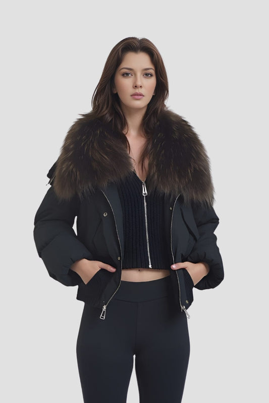 Blouson fourrure femme chaud Héritage fourrure