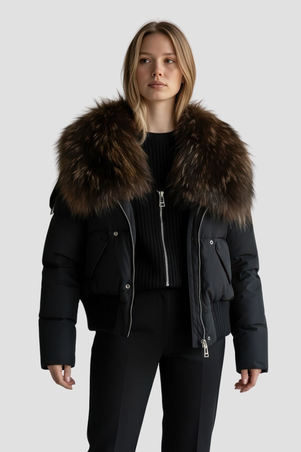 Blouson fourrure femme chaud Héritage fourrure