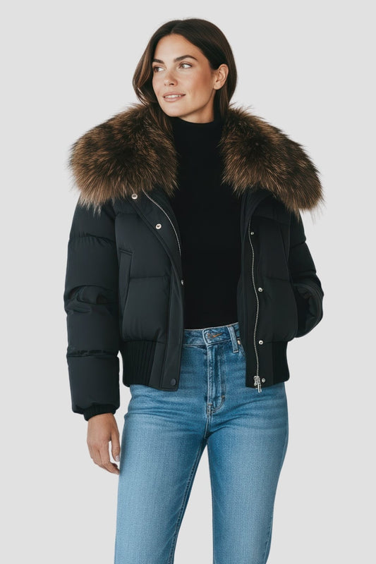 Blouson fourrure femme chaud Héritage fourrure