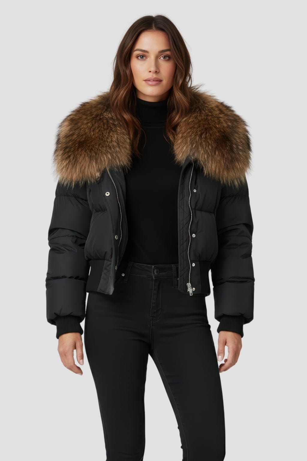 Blouson fourrure femme chaud Héritage fourrure