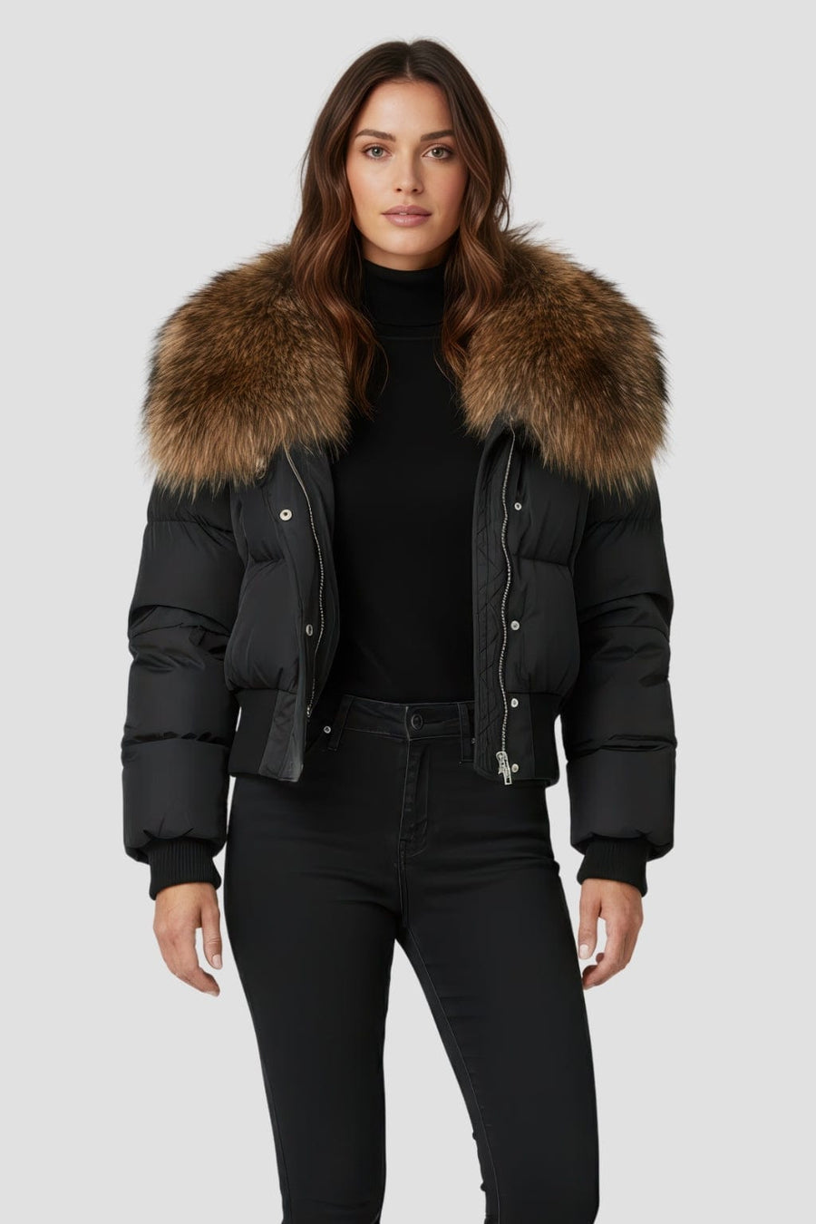 Blouson fourrure femme chaud Héritage fourrure