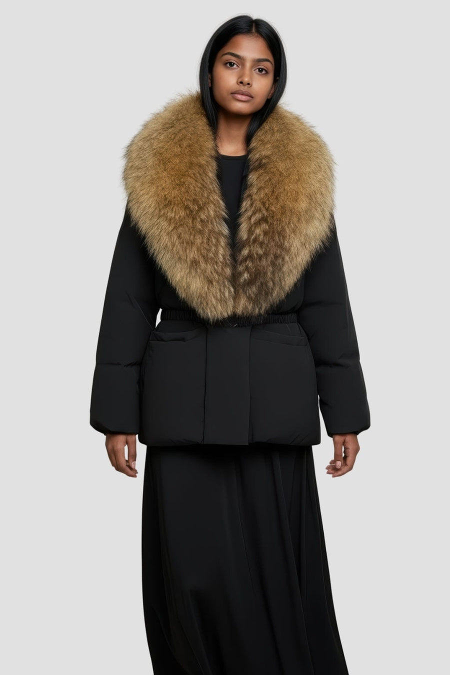 Blouson fourrure femme chaud Héritage fourrure