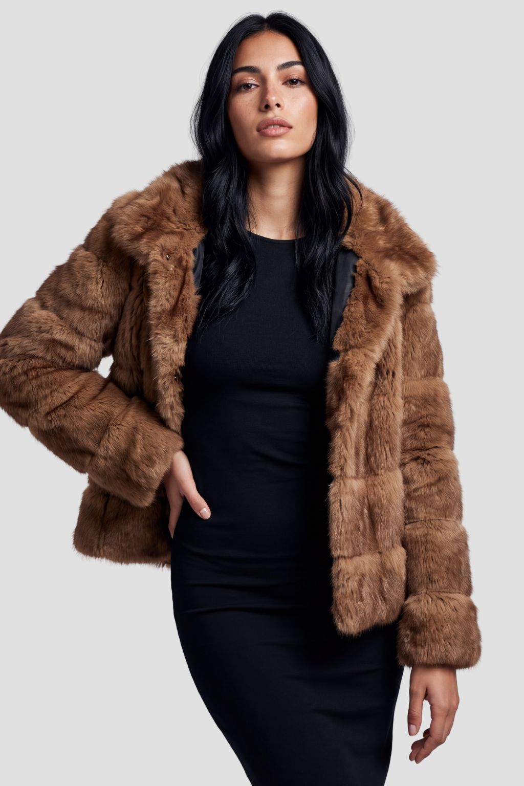 Blouson fourrure femme chaud Héritage fourrure