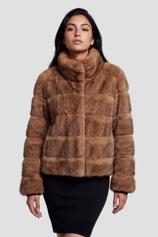 Blouson fourrure femme chaud Héritage fourrure