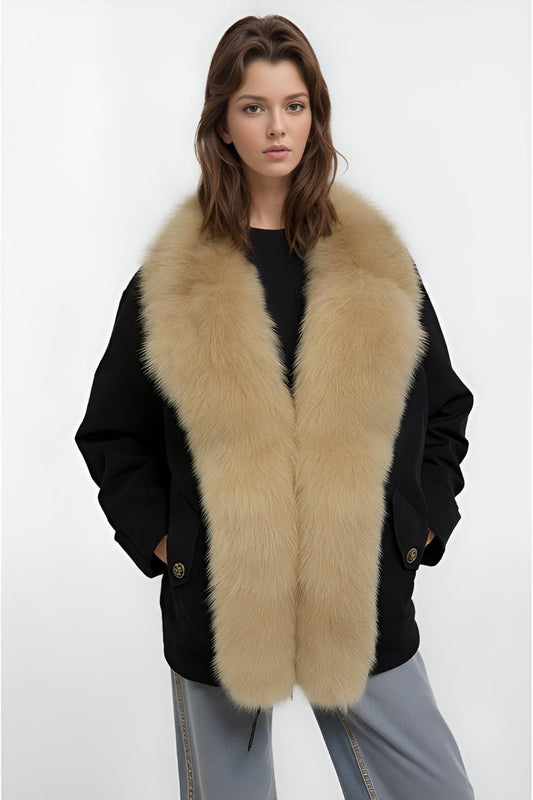 Blouson fourrure femme clair Héritage fourrure