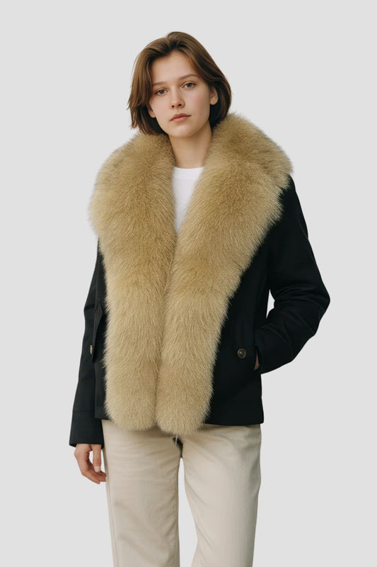 Blouson fourrure femme clair Héritage fourrure