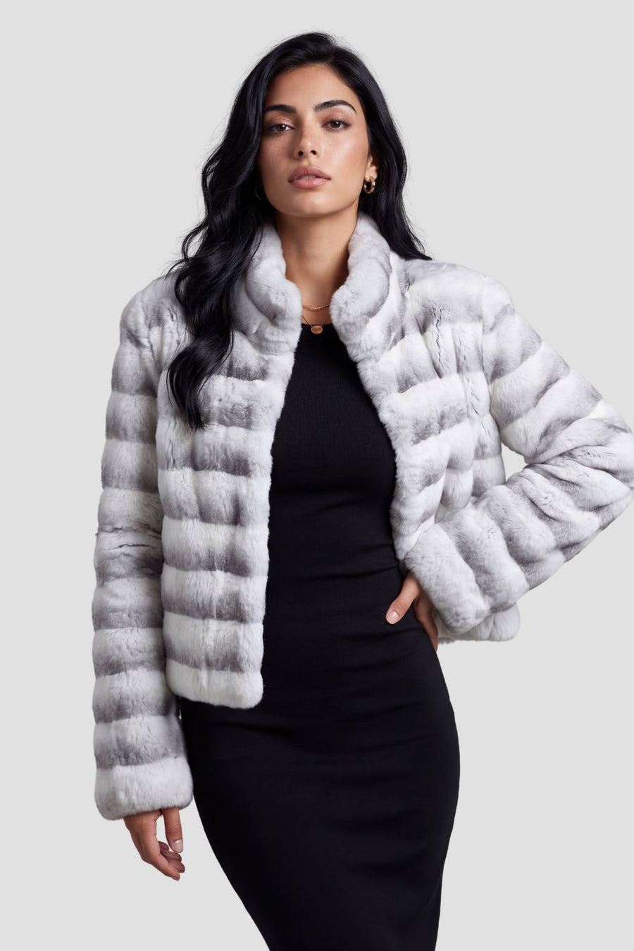 Blouson fourrure femme clair Héritage fourrure