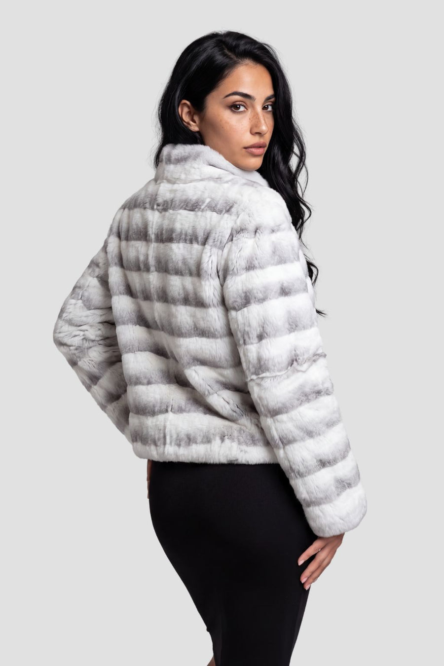 Blouson fourrure femme clair Héritage fourrure
