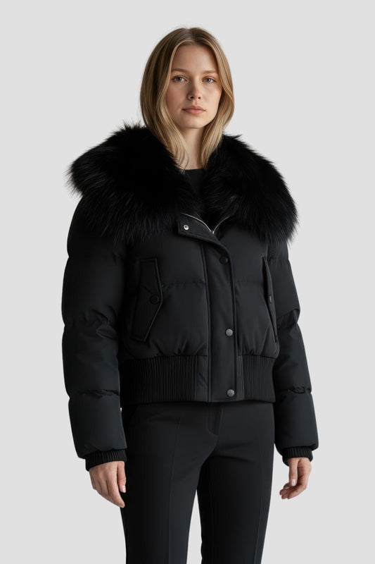 Blouson fourrure femme col Héritage fourrure