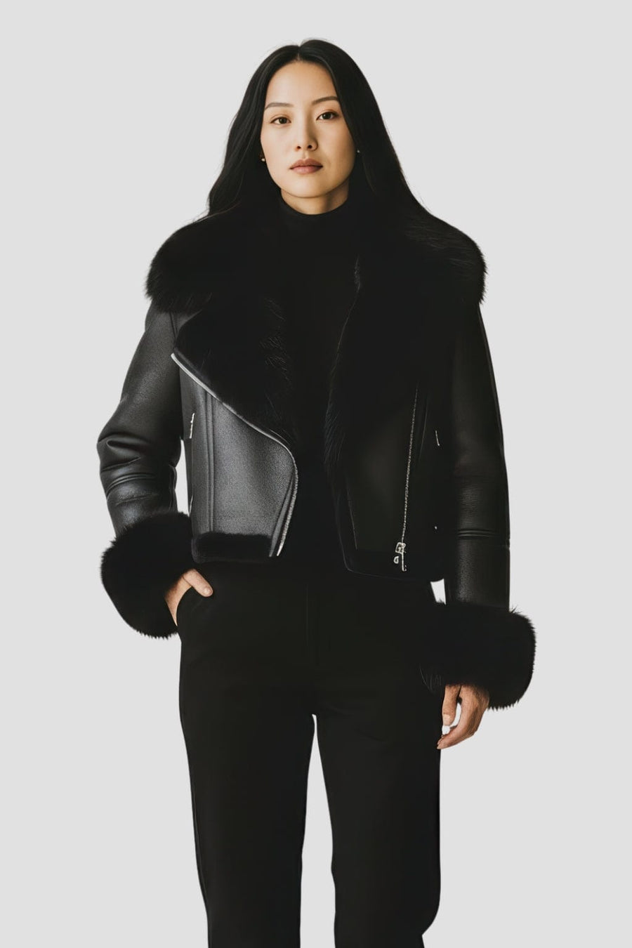 Blouson fourrure femme court Héritage fourrure