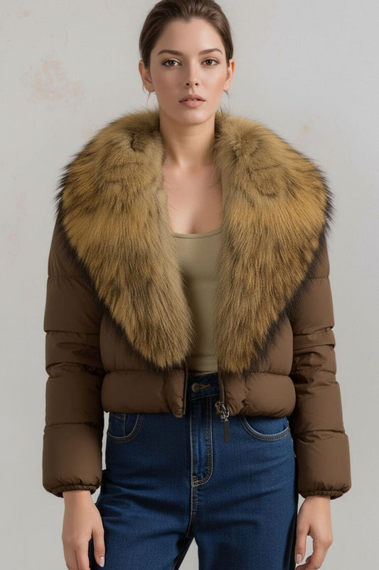 Blouson fourrure femme épais Héritage fourrure