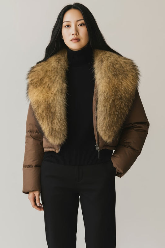 Blouson fourrure femme épais Héritage fourrure