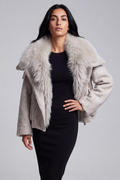 Blouson fourrure femme épais Héritage fourrure