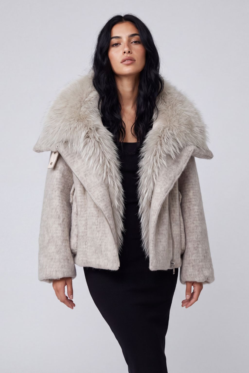 Blouson fourrure femme épais Héritage fourrure