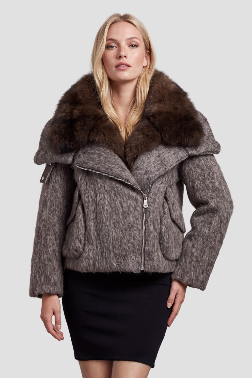 Blouson fourrure femme renard Héritage fourrure