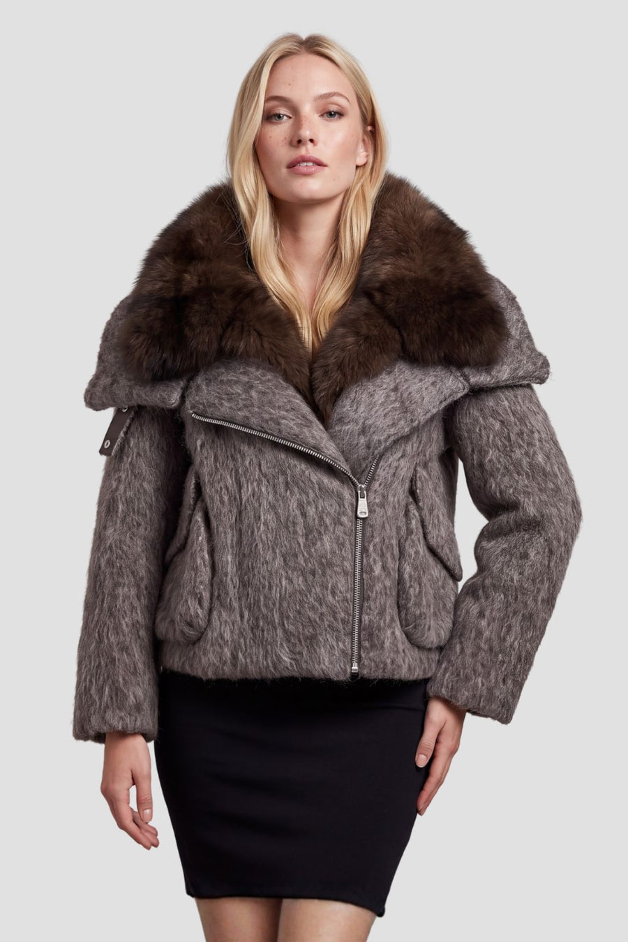 Blouson fourrure femme renard Héritage fourrure