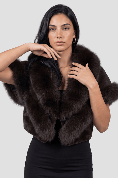 Boléro fourrure femme court Héritage fourrure