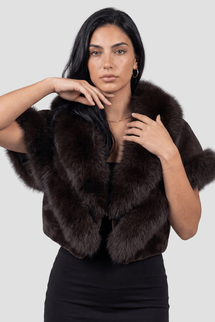 Boléro fourrure femme court Héritage fourrure