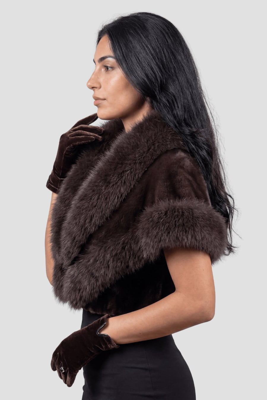 Boléro fourrure femme court Héritage fourrure