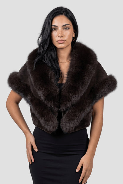 Boléro fourrure femme court Héritage fourrure