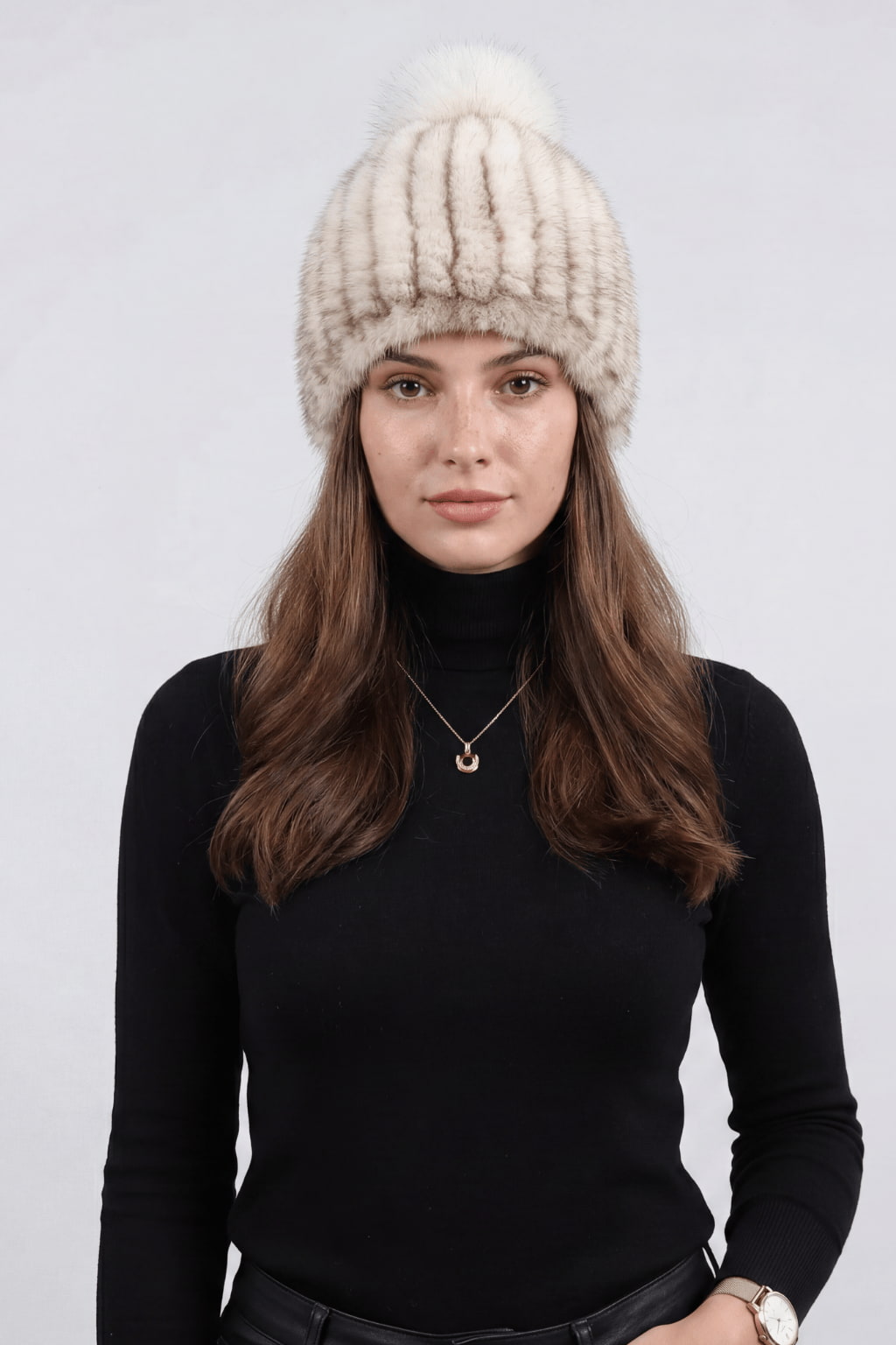 Bonnet fourrure femme hiver Héritage fourrure