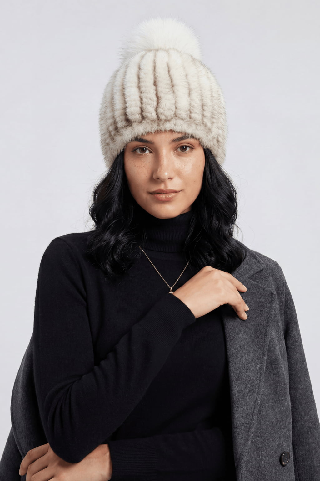 Bonnet fourrure femme hiver Héritage fourrure
