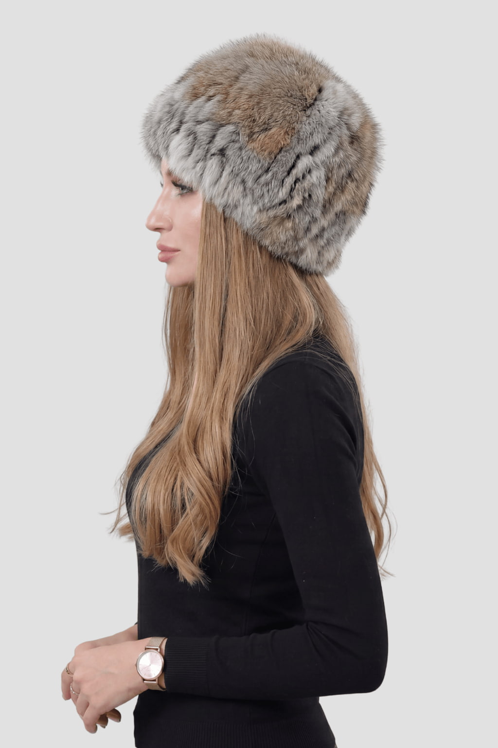 Bonnet fourrure lapin Héritage fourrure