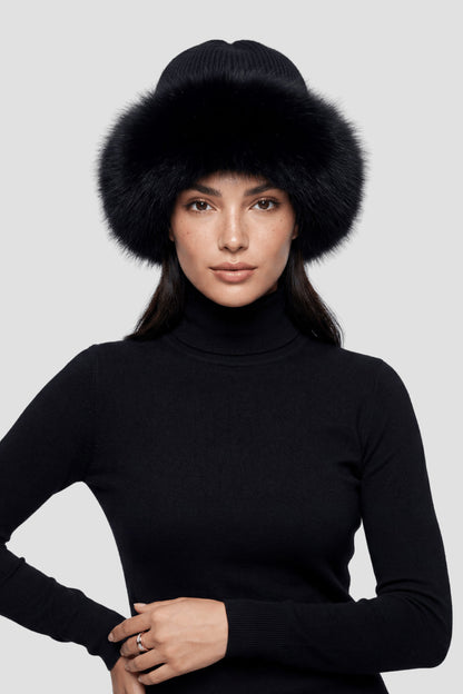 Bonnet fourrure renard Héritage fourrure