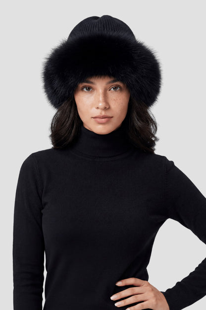 Bonnet fourrure renard Héritage fourrure
