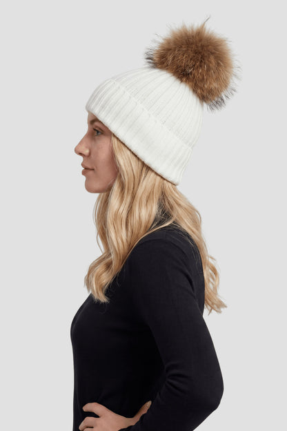 Bonnet laine fourrure Héritage fourrure