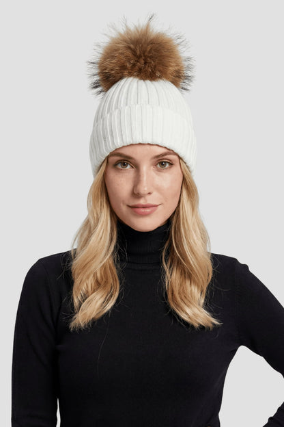Bonnet laine fourrure Héritage fourrure