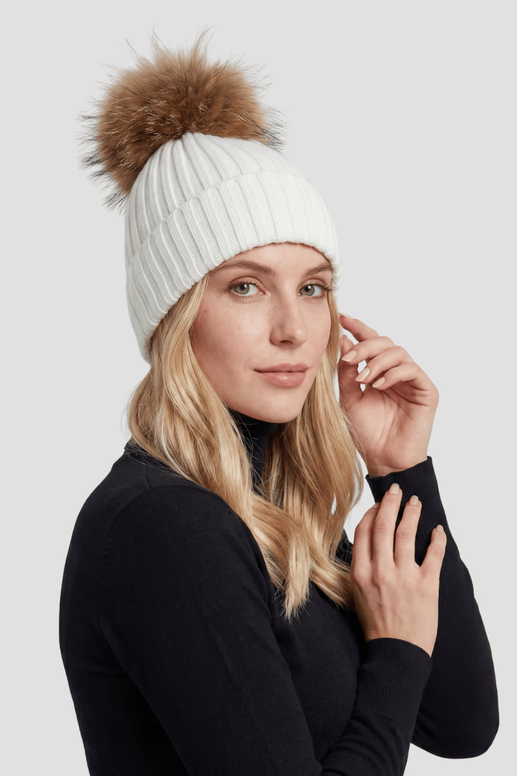 Bonnet laine fourrure Héritage fourrure