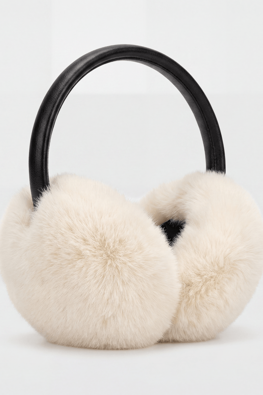 Cache-oreilles fourrure beige Héritage fourrure