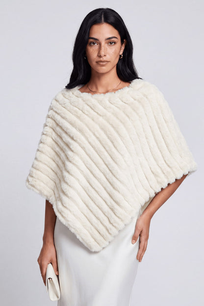 Cape fourrure beige Héritage fourrure
