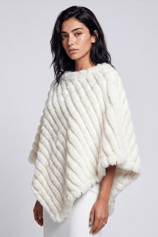 Cape fourrure beige Héritage fourrure