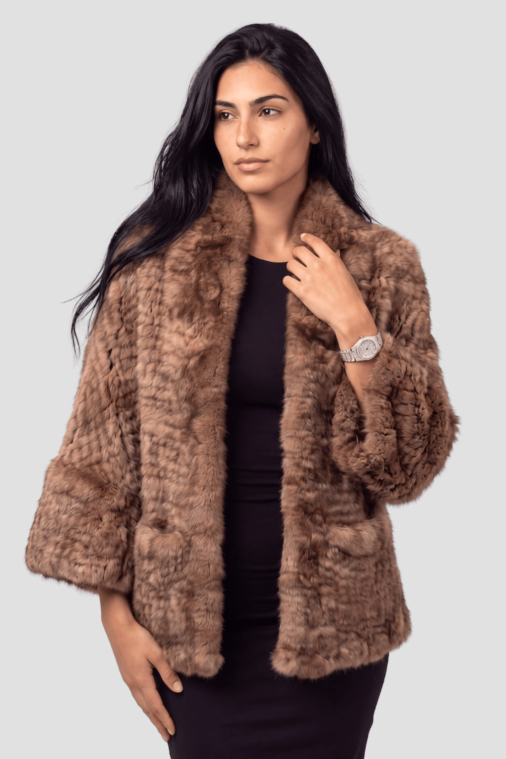 Cape fourrure femme large Héritage fourrure