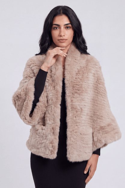 Cape fourrure femme longue Héritage fourrure