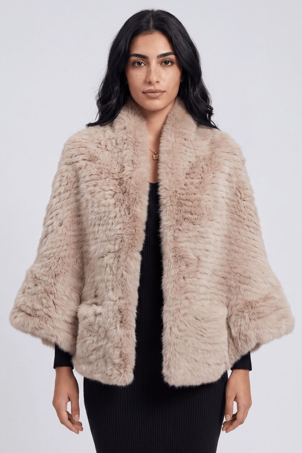 Cape fourrure femme longue Héritage fourrure