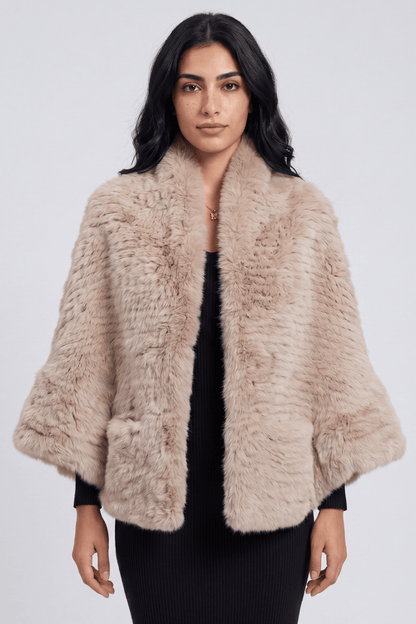 Cape fourrure femme longue Héritage fourrure