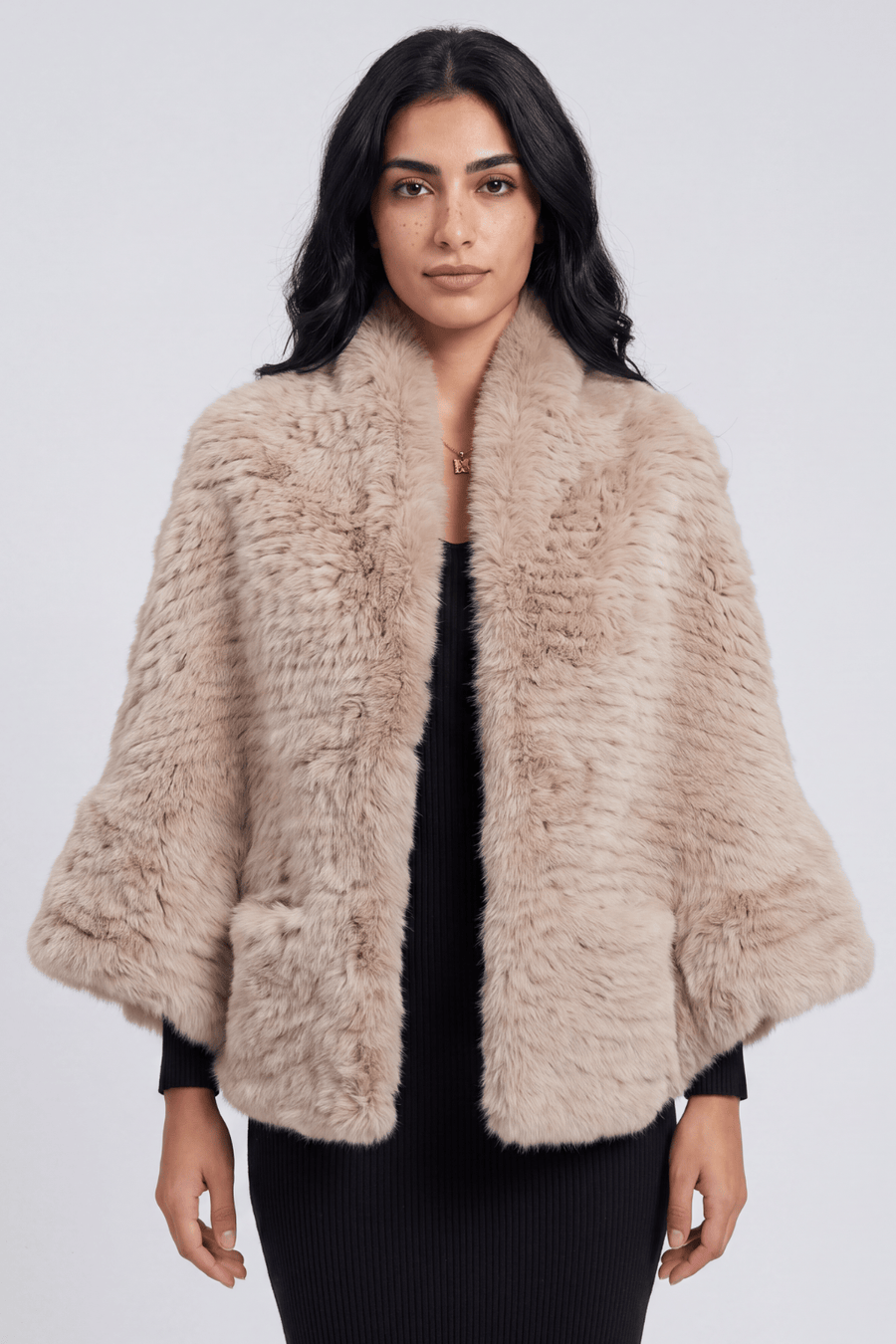 Cape fourrure femme longue Héritage fourrure