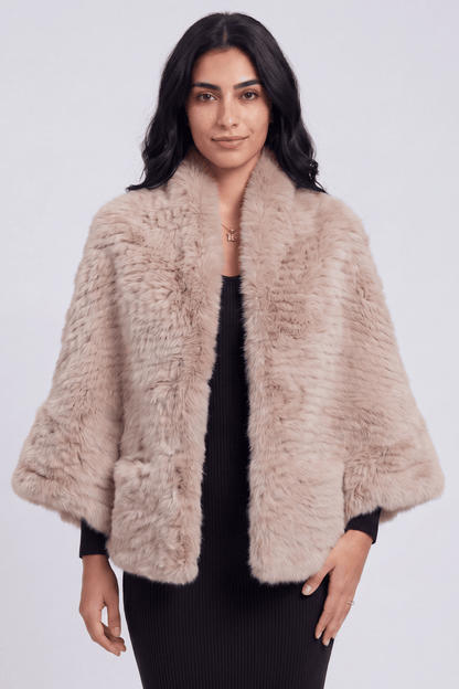 Cape fourrure femme longue Héritage fourrure