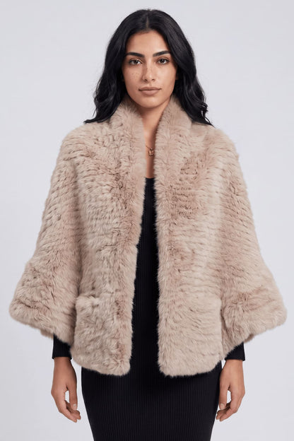 Cape fourrure femme longue Héritage fourrure