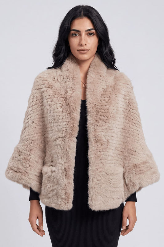 Cape fourrure femme longue Héritage fourrure