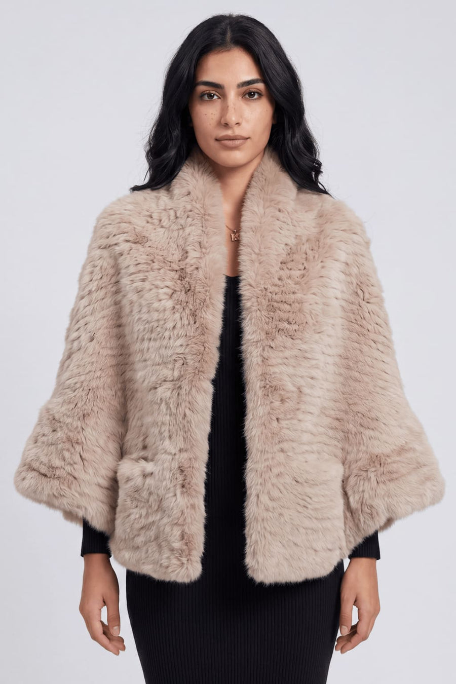 Cape fourrure femme longue Héritage fourrure
