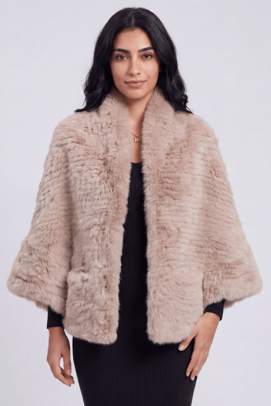 Cape fourrure femme longue Héritage fourrure