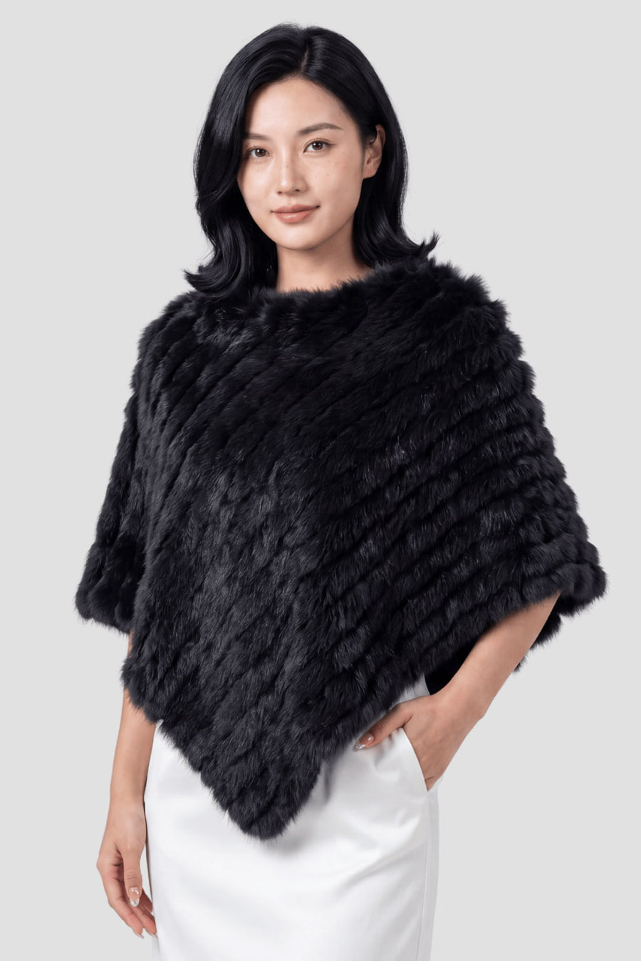 Cape fourrure noire Héritage fourrure