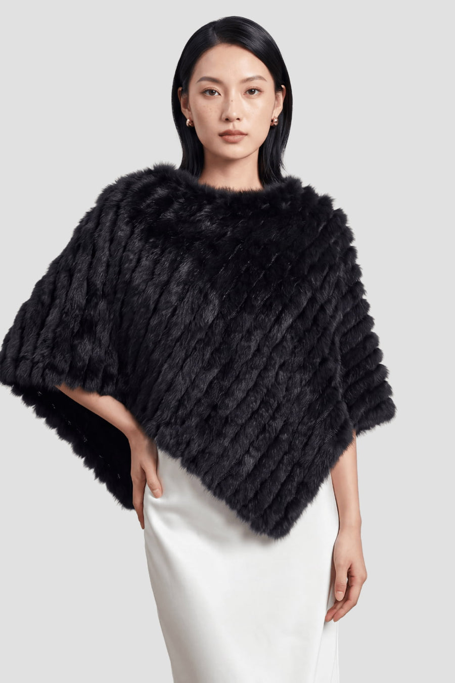 Cape fourrure noire Héritage fourrure