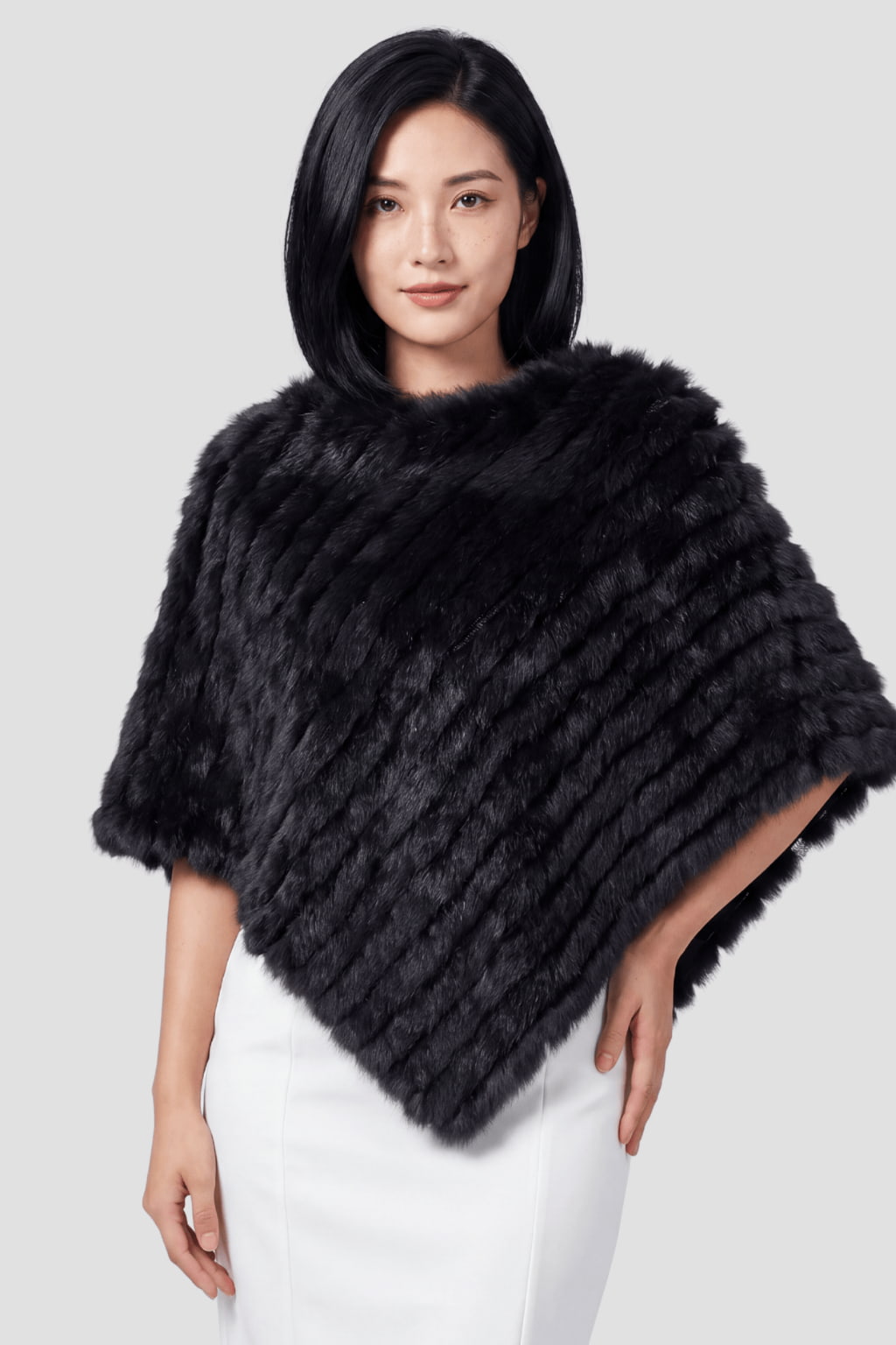 Cape fourrure noire Héritage fourrure