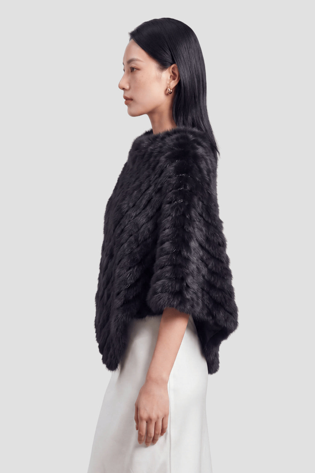Cape fourrure noire Héritage fourrure