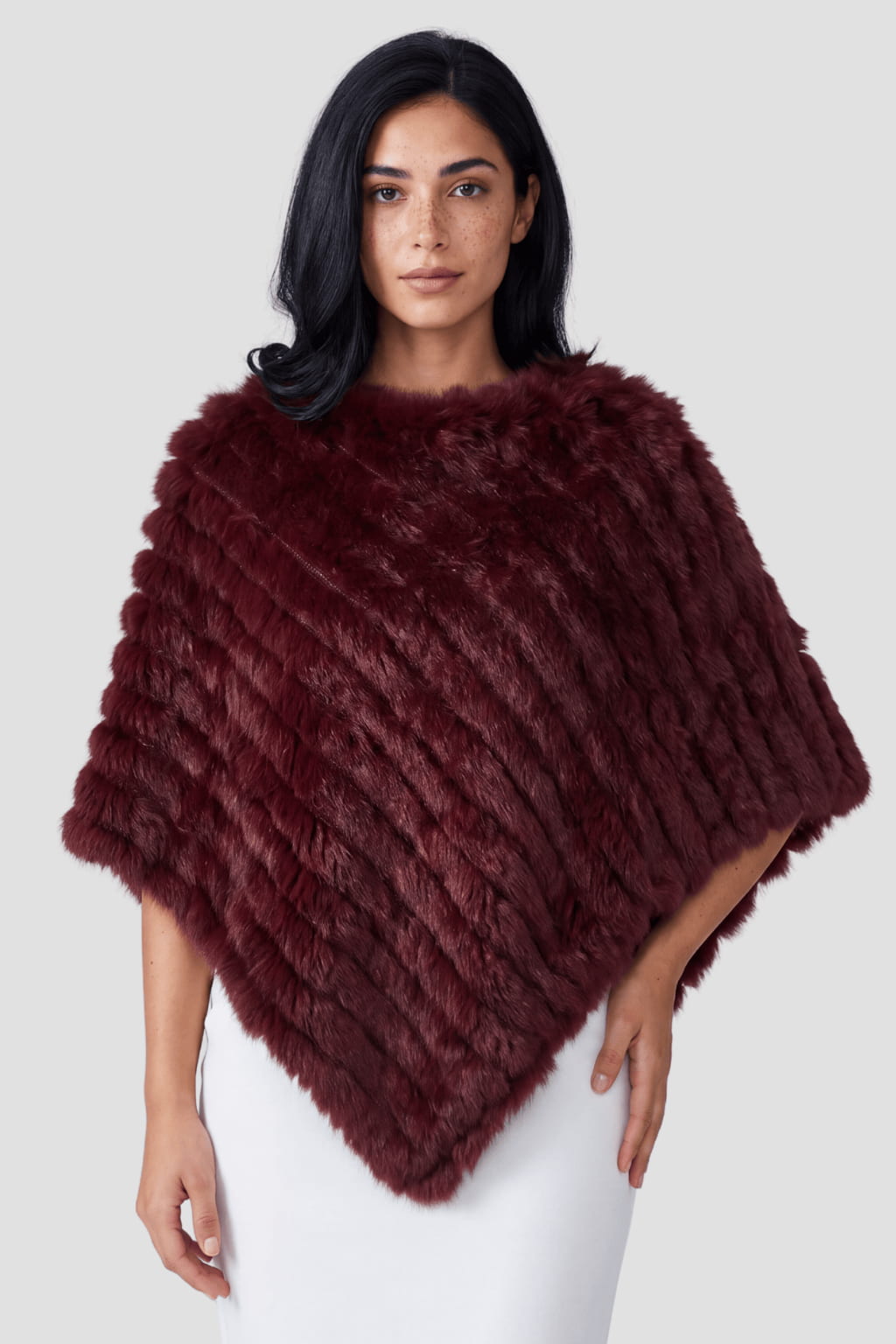 Cape fourrure rouge Héritage fourrure